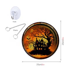 image-Halloween Pumpkin Bat Ghost Acrylic Hang Decorations