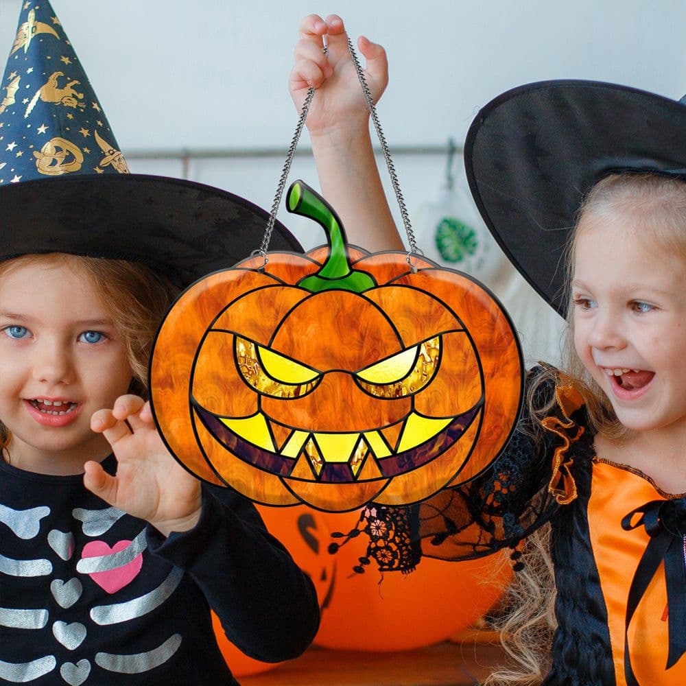 image-Halloween Pumpkin Bat Ghost Acrylic Hang Decorations