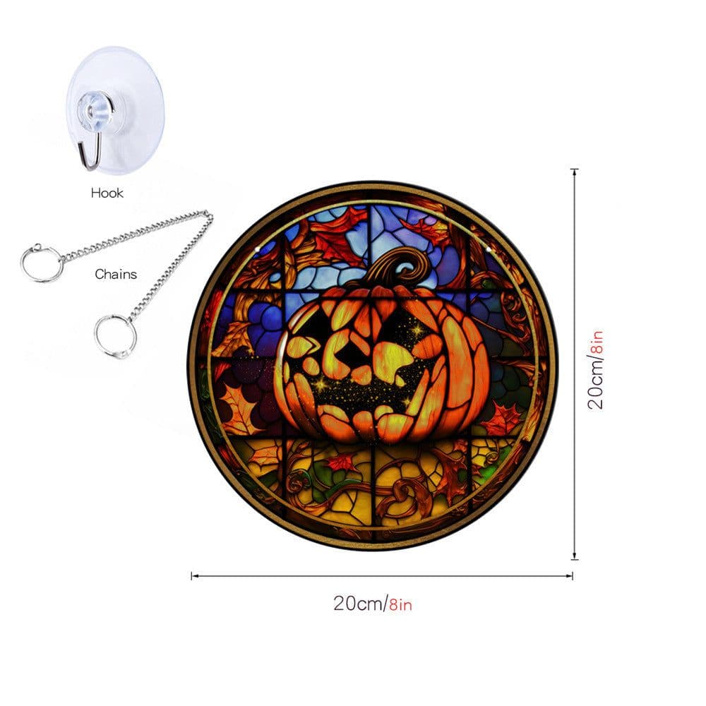 image-Halloween Pumpkin Bat Ghost Acrylic Hang Decorations