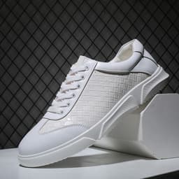 image-New Men's Large Size Casual Sneakers Trendy Wild White Shoes
