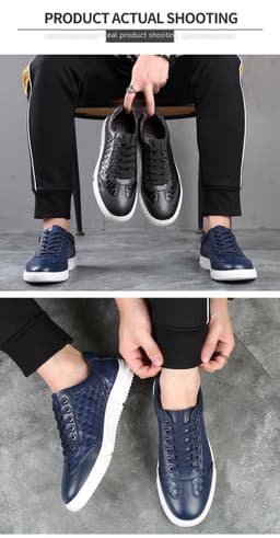 image-New Men's Large Size Casual Sneakers Trendy Wild White Shoes