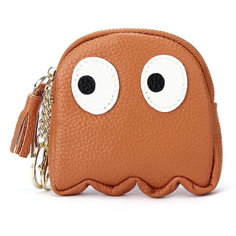 image-Genuine Leather Coin Purse Mini Cute Cowhide Coin Bag