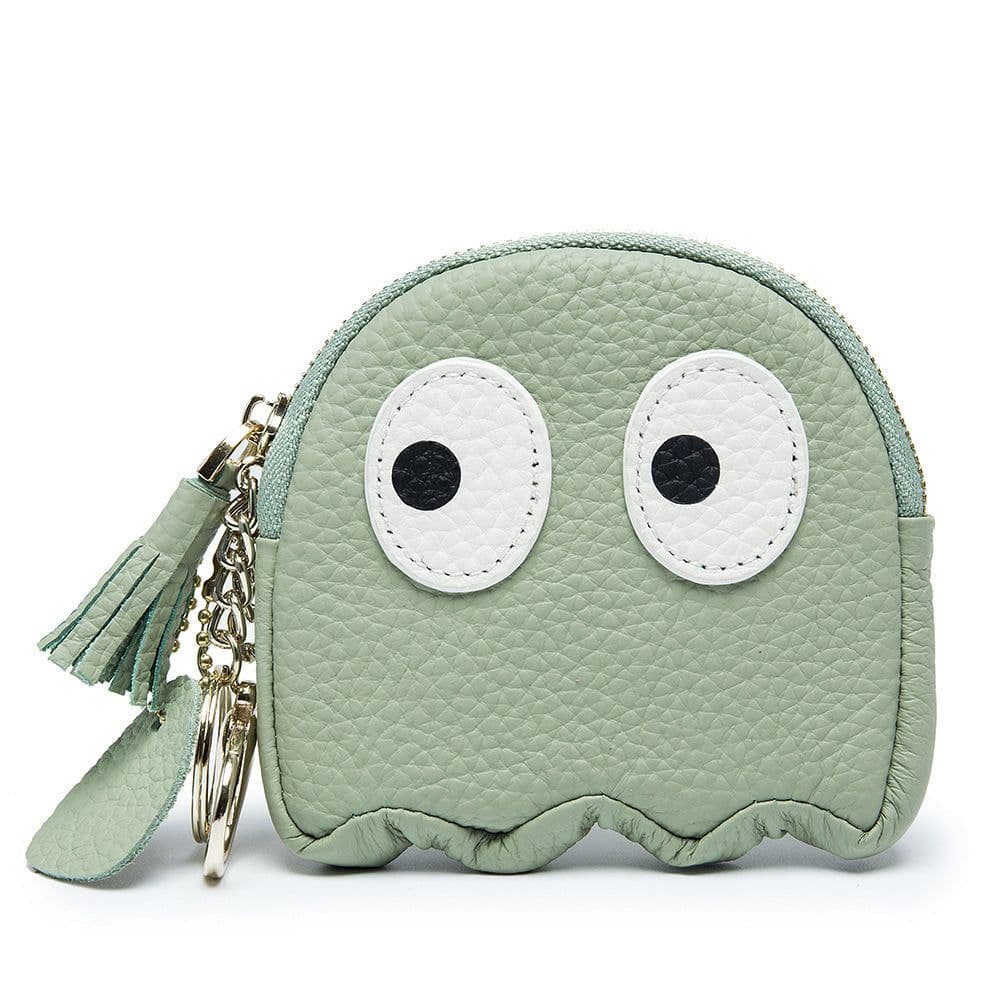 image-Genuine Leather Coin Purse Mini Cute Cowhide Coin Bag