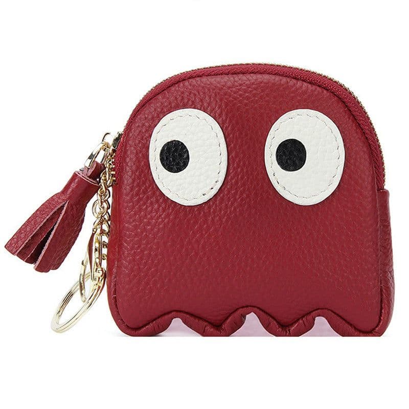 image-Genuine Leather Coin Purse Mini Cute Cowhide Coin Bag