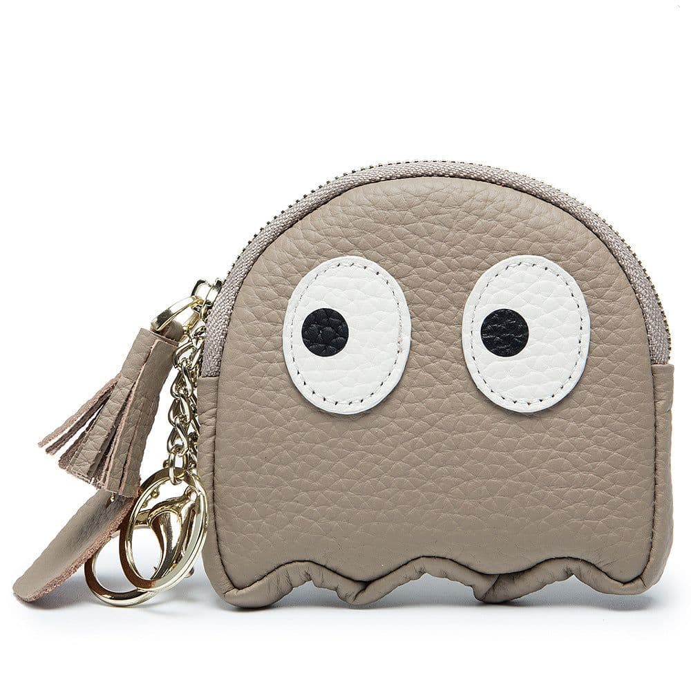 image-Genuine Leather Coin Purse Mini Cute Cowhide Coin Bag