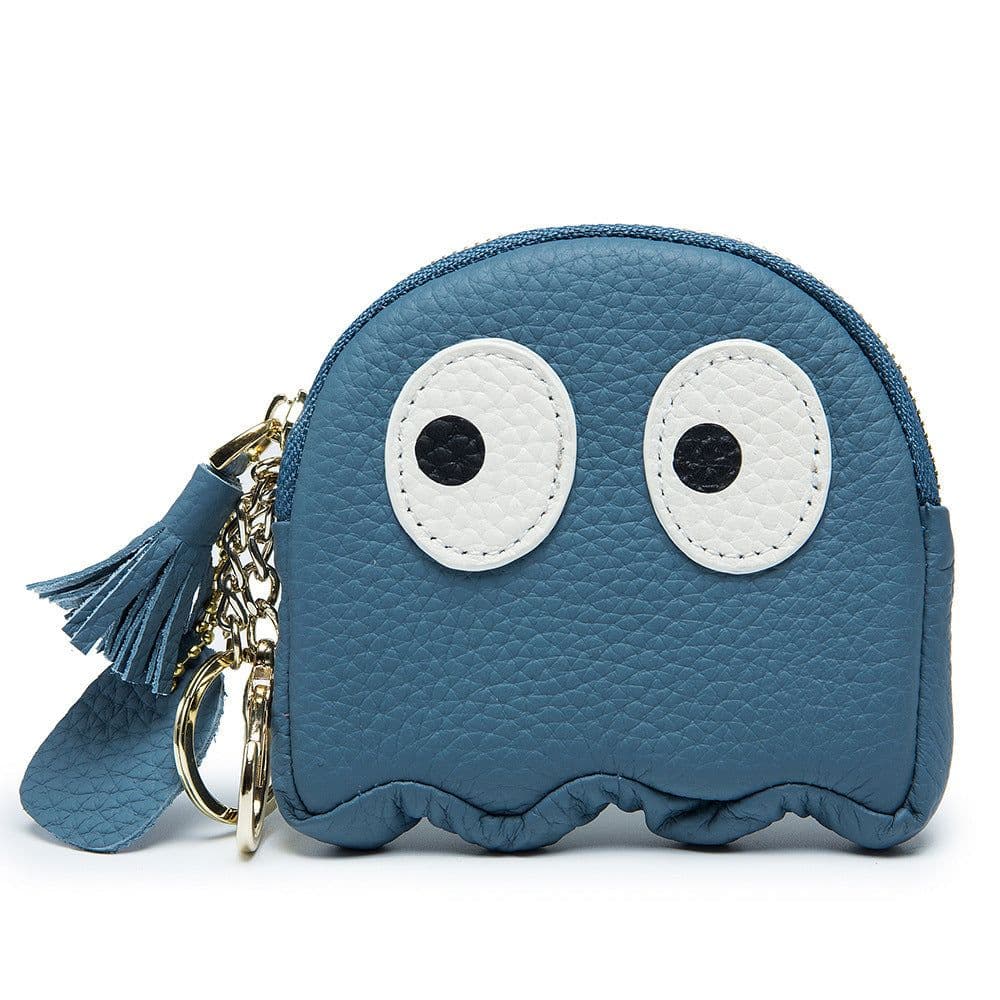 image-Genuine Leather Coin Purse Mini Cute Cowhide Coin Bag