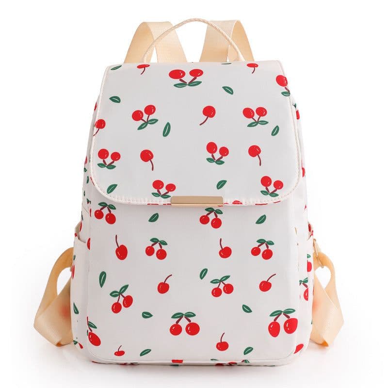 image-Women's Oxford Cloth Large-capacity Printed Casual Backpack