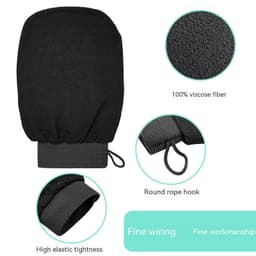 image-Medium Fine Sand Viscose Fiber Exfoliating Bath Gloves Miracle Baby Sponge Special Mud Rubbing For Skin Injury