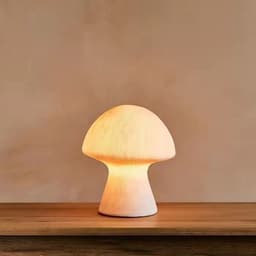 image-Nordic Style Bedside Bedroom Table Lamp Night Light Sandstone Handmade Ornaments