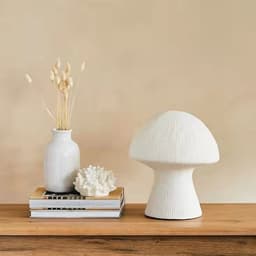 image-Nordic Style Bedside Bedroom Table Lamp Night Light Sandstone Handmade Ornaments