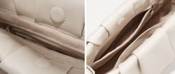image-Pleated Clouds Niche Genuine Leather Underarm Bag