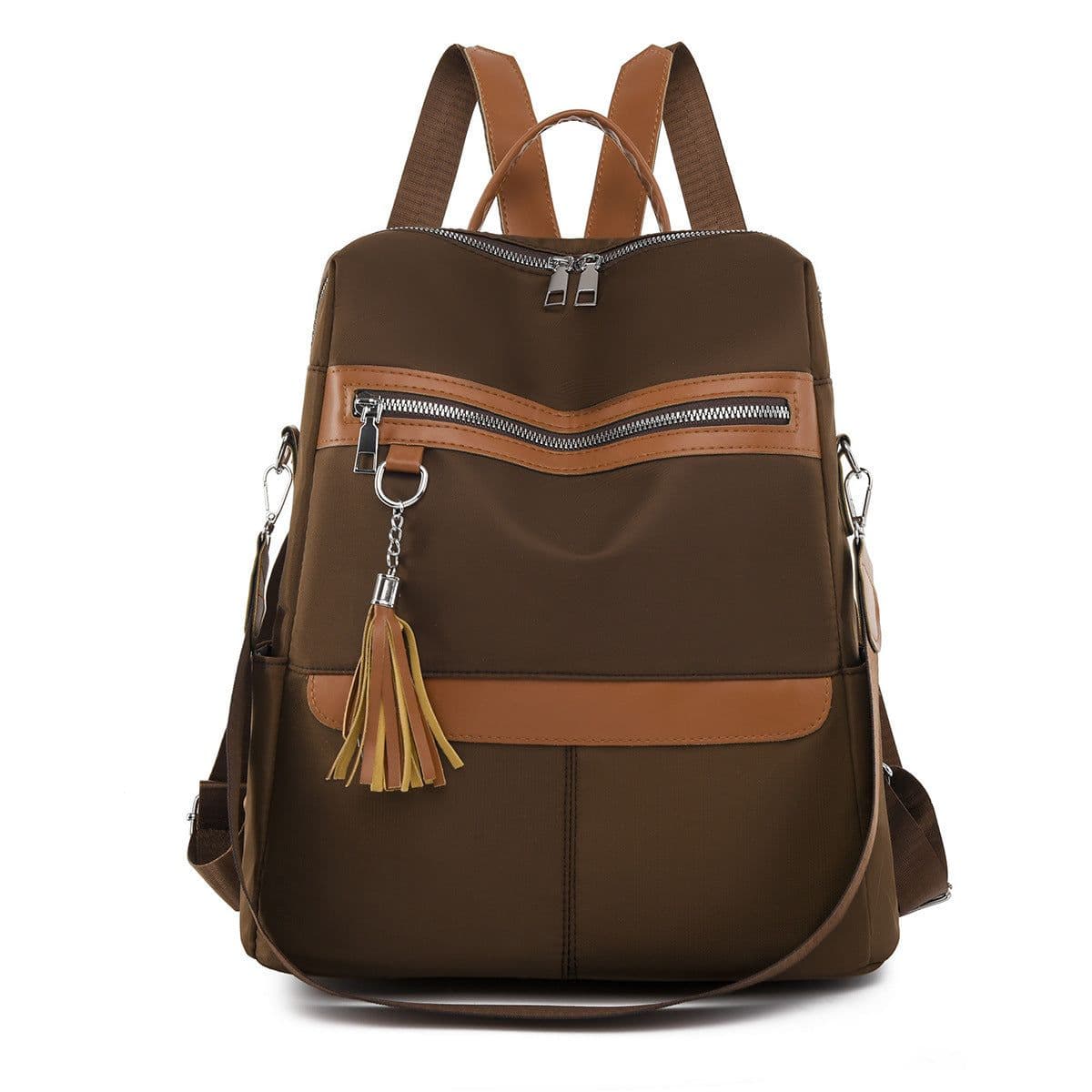 image-Fashionable Large Capacity Oxford Cloth Wear-resistant Women's Casual Backpack