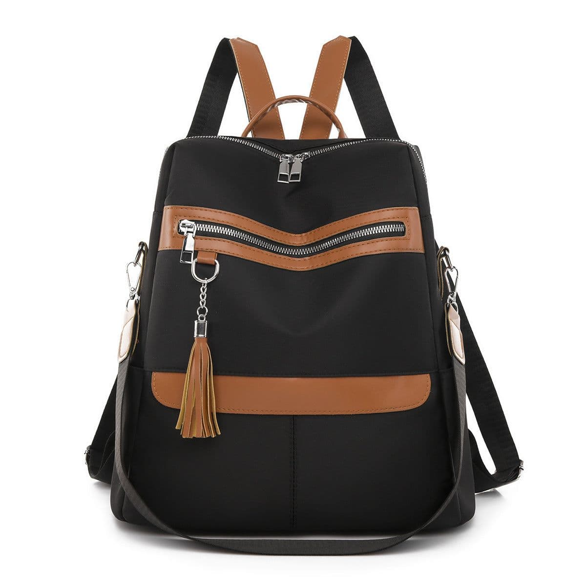 image-Fashionable Large Capacity Oxford Cloth Wear-resistant Women's Casual Backpack