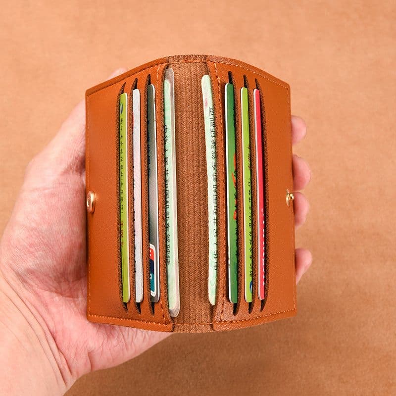 image-Women's Card Holder Ultra-thin Compact Bank ID Card Holder