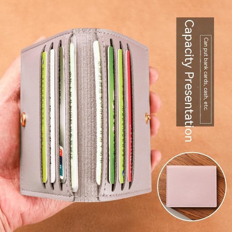 image-Women's Card Holder Ultra-thin Compact Bank ID Card Holder