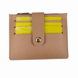 image-Short Small Card Holder Certificate Holder Women With Zipper