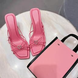 image-High Heels, Women's Head Thin Heels Rhinestones, Love
