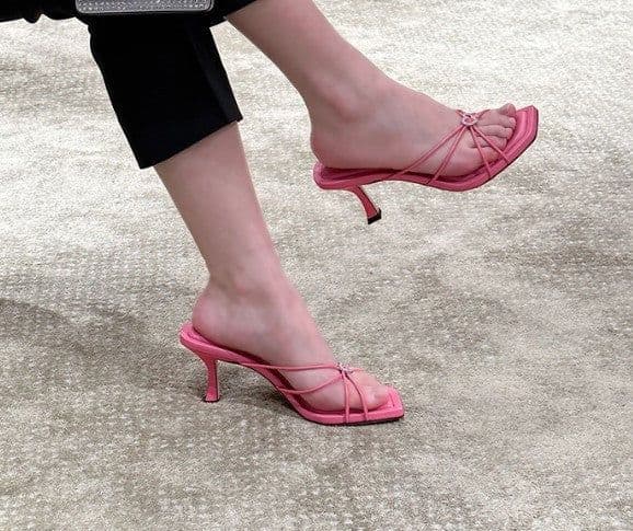 image-High Heels, Women's Head Thin Heels Rhinestones, Love