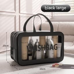 image-Large Capacity Dry Wet Separation Washing And Makeup Bag Portable