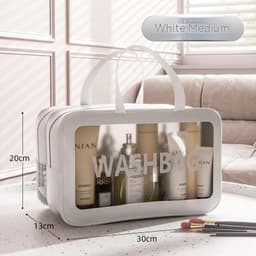 image-Large Capacity Dry Wet Separation Washing And Makeup Bag Portable