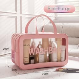 image-Large Capacity Dry Wet Separation Washing And Makeup Bag Portable