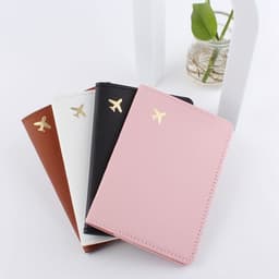 image-Leather Document Package Travel Protective Case Passport Case