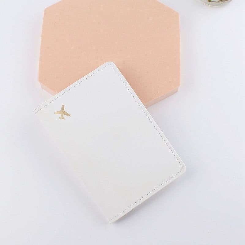 image-Leather Document Package Travel Protective Case Passport Case