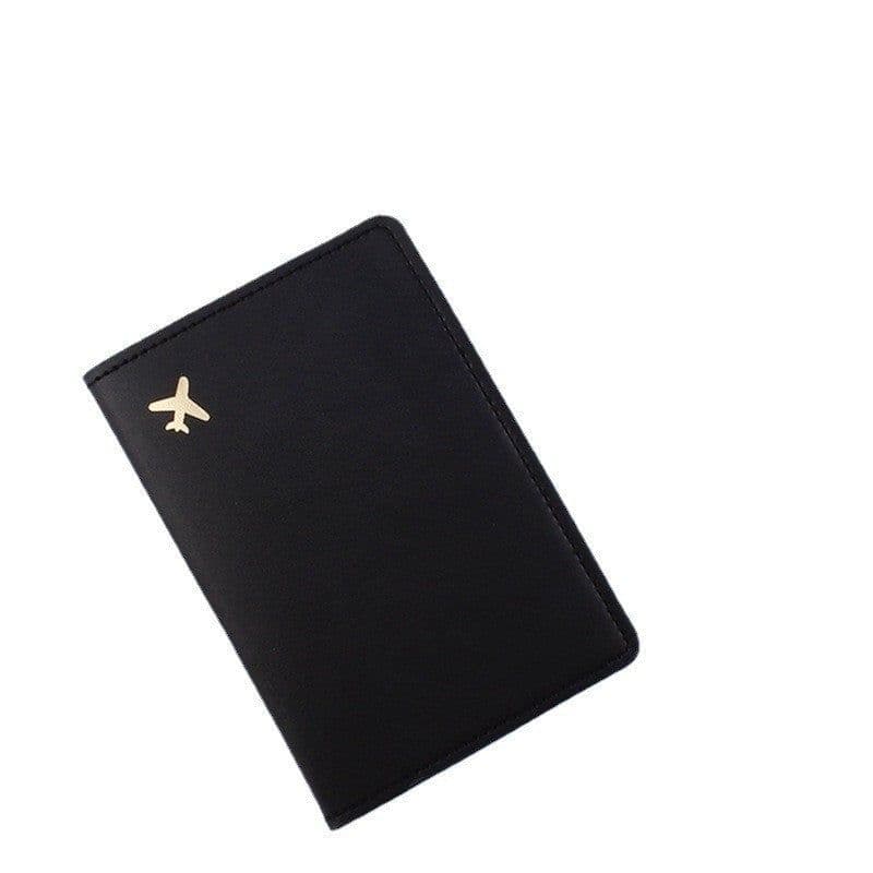 image-Leather Document Package Travel Protective Case Passport Case
