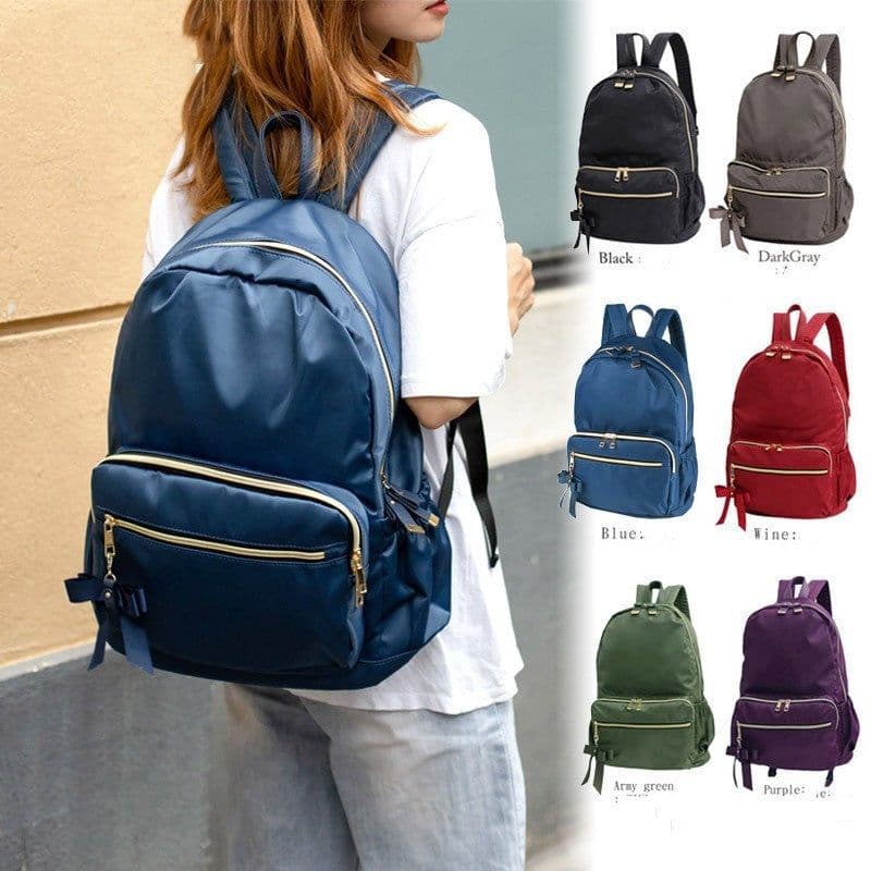 image-Women's Backpack Oxford Cloth Lightweight Nylon