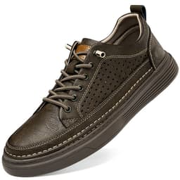 image-Summer New Breathable Soft Bottom Lightweight Sneakers Men's Retro Hole Casual Sneakers