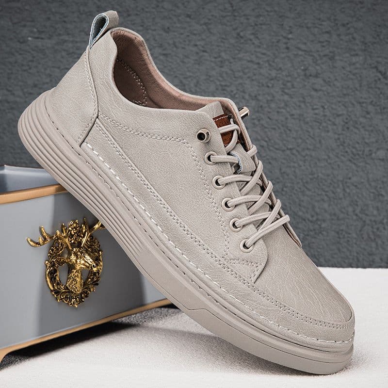 image-Summer New Breathable Soft Bottom Lightweight Sneakers Men's Retro Hole Casual Sneakers