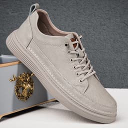 image-Summer New Breathable Soft Bottom Lightweight Sneakers Men's Retro Hole Casual Sneakers