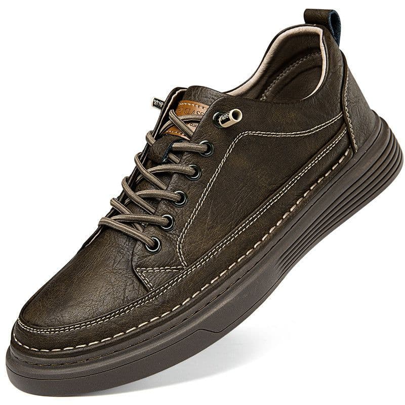 image-Summer New Breathable Soft Bottom Lightweight Sneakers Men's Retro Hole Casual Sneakers