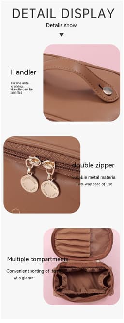 image-Makeup Large Capacity Portable Travel Toiletry Bag