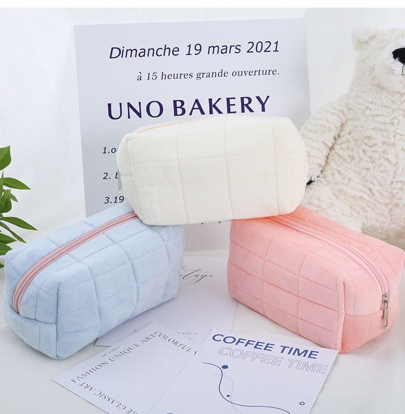 image-Japanese Good-looking Pillow Cosmetic Bag Large Capacity Storage Stationery Box