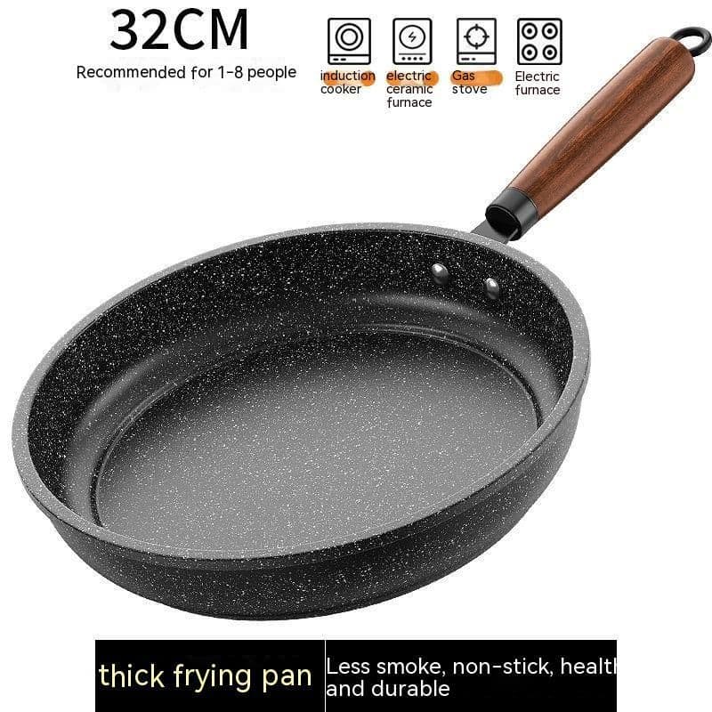 image-Medical Stone Frying Pan Non-stick Multi-functional Pan Light Oil Smoke Griddle
