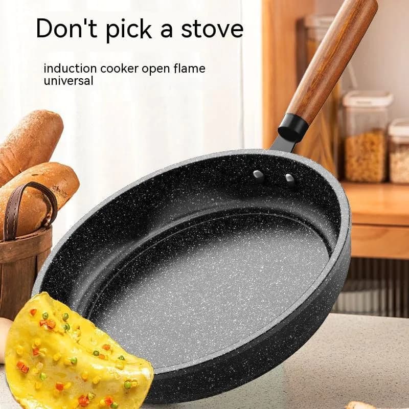 image-Medical Stone Frying Pan Non-stick Multi-functional Pan Light Oil Smoke Griddle