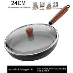 image-Medical Stone Frying Pan Non-stick Multi-functional Pan Light Oil Smoke Griddle