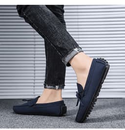 image-Korean Style Trendy Casual Shoes Canvas Low-top British Microfiber Suede Shoes
