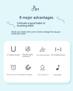 image-Intelligent Toothbrush Music Voice Guide Children Brushing Teeth