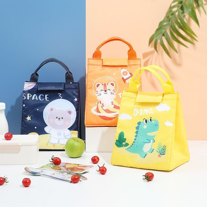 image-New Cartoon Student Lunch Bag Oxford Cloth Insulation