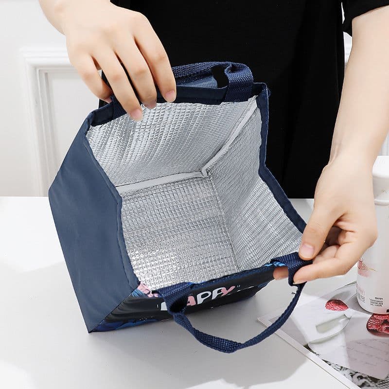 image-New Cartoon Student Lunch Bag Oxford Cloth Insulation