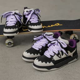 image-Black And White Contrast Color Skateboard Casual Shoes