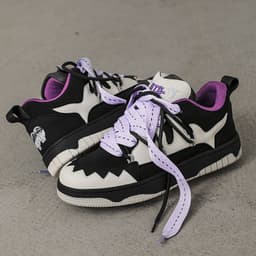 image-Black And White Contrast Color Skateboard Casual Shoes