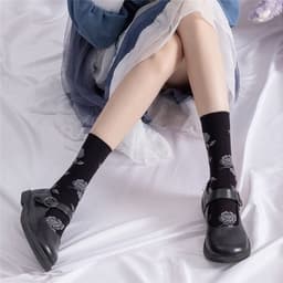 image-Retro Rose Calf Cute Stockings Summer Thin Stockings