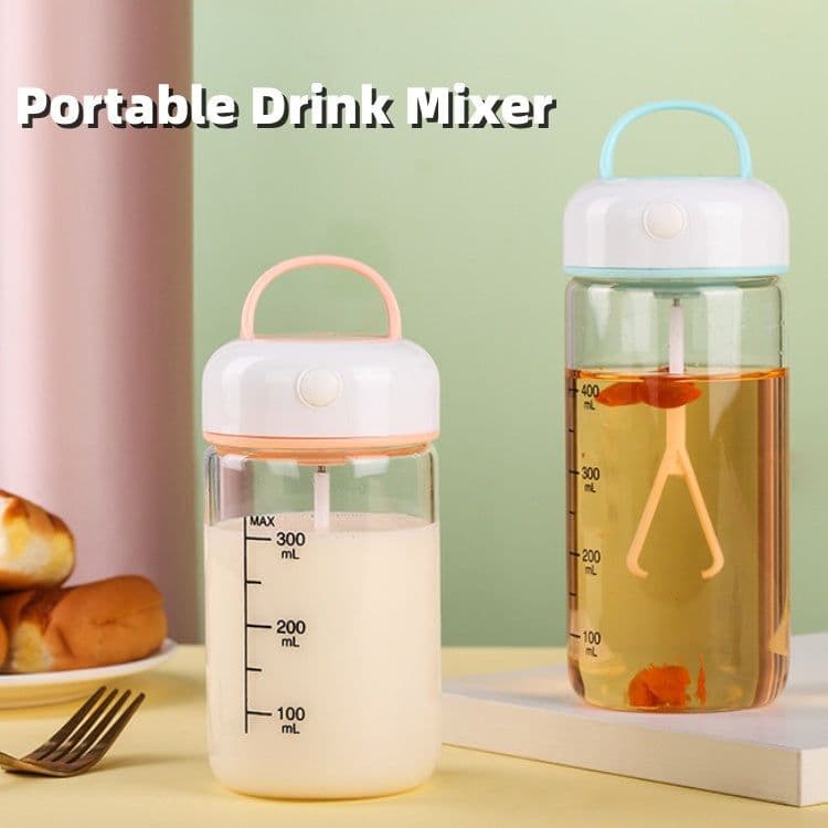 image-Automatic Shaker Rechargeable Portable Quiet Milkshake Cup Electric Shake Bottle Leak-proof Blending Milk Cup Kitchen Gadgets