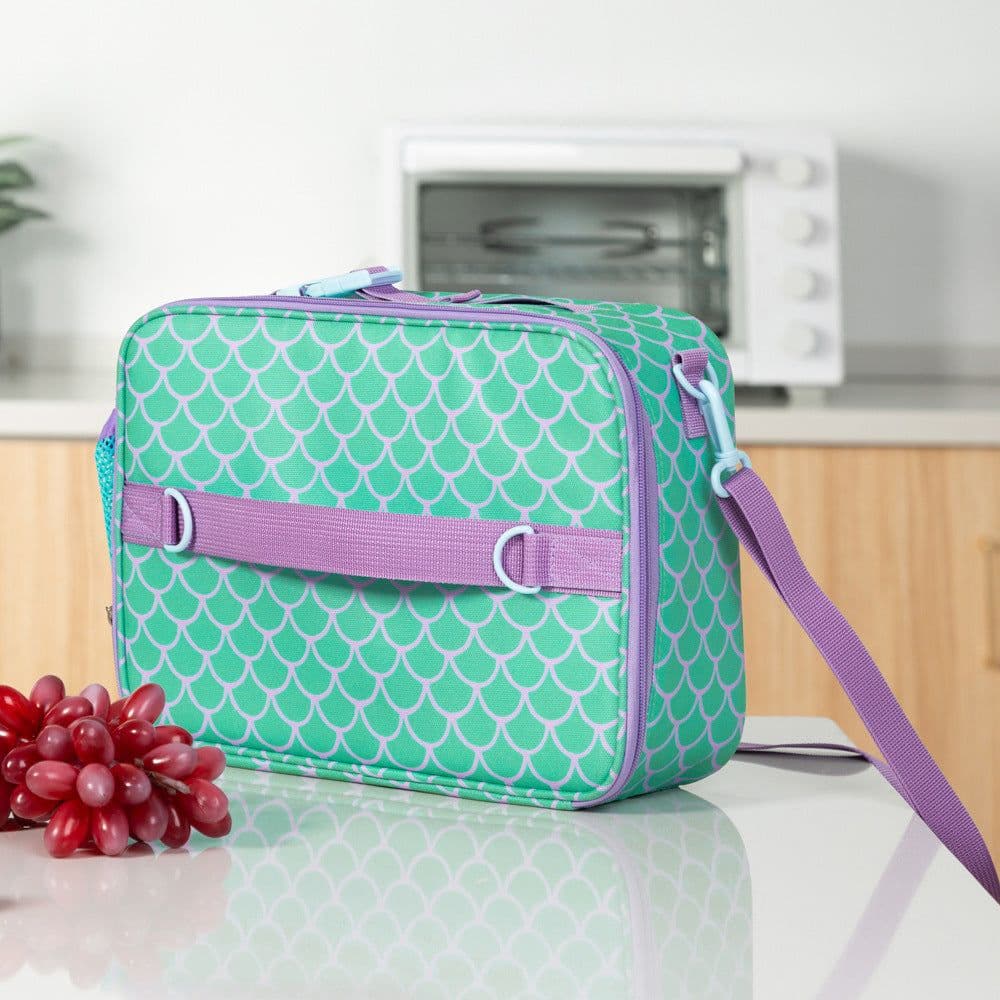 image-Crossbody Children Cartoon Lunch Bag Oxford Cloth Color Student Thermal Bag