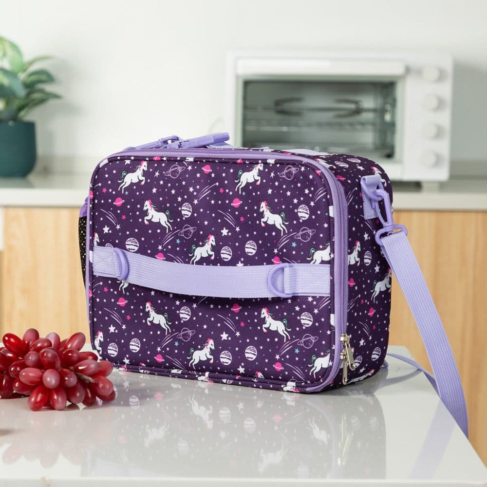 image-Crossbody Children Cartoon Lunch Bag Oxford Cloth Color Student Thermal Bag