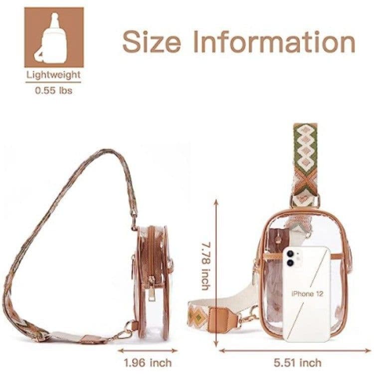 image-Women's Fashion Simple Hoof Flower Transparent Shoulder Bag