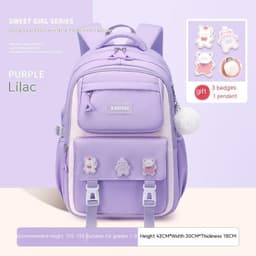 image-Girls' Waterproof Backpack Wear-resistant Large Capacity